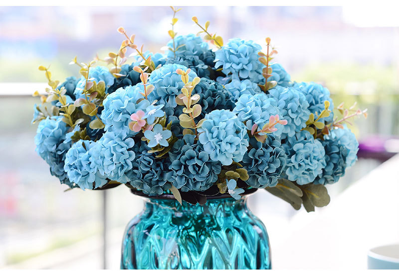 [HCM][FREESHIP] 1 cành 10 bông cẩm tú cầu châu âu  hoa giả cao cấp hoa giả trang trí  hoa nhân tạo  hoa giả treo tường hoa giả để bàn hoa lụa trang trí MS06