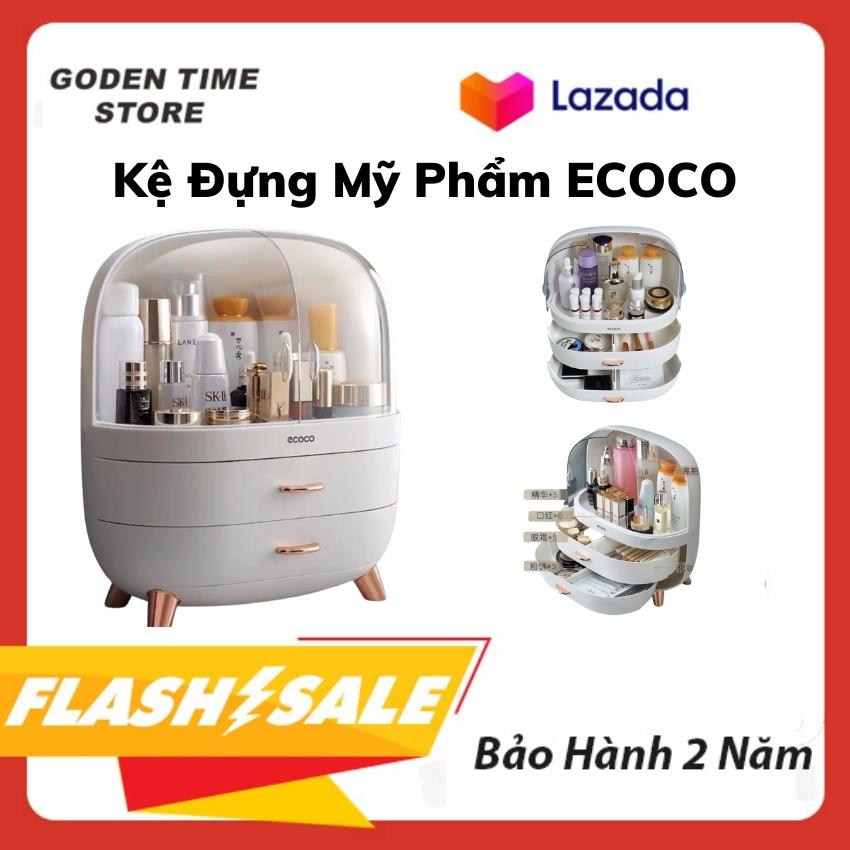 Kệ đựng mỹ phẩm Ecoco đủ size, đủ màu tủ đựng mỹ phẩm, tủ đựng đồ ecoco 3 ngăn cao cấp mẫu Hộp đựng mỹ phẩm, son, đồ trang điểm Ecoco 3 NGĂN để bàn