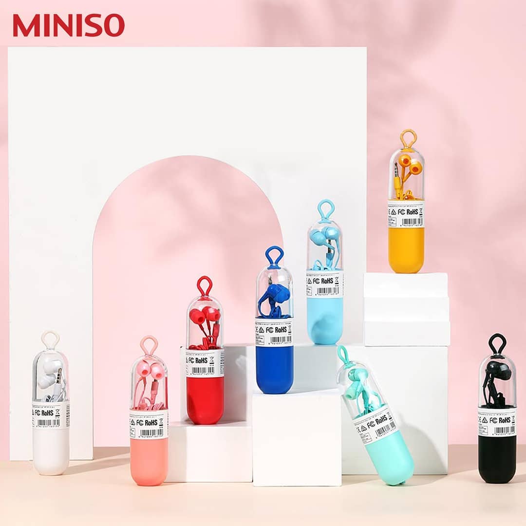 Tai nghe HF236 Miniso nhét tai có dây jack cắm 3.5mm nhiều màu