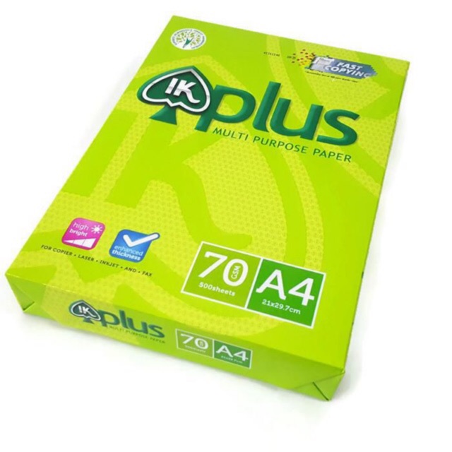Giấy a4 ik plus 70gsm