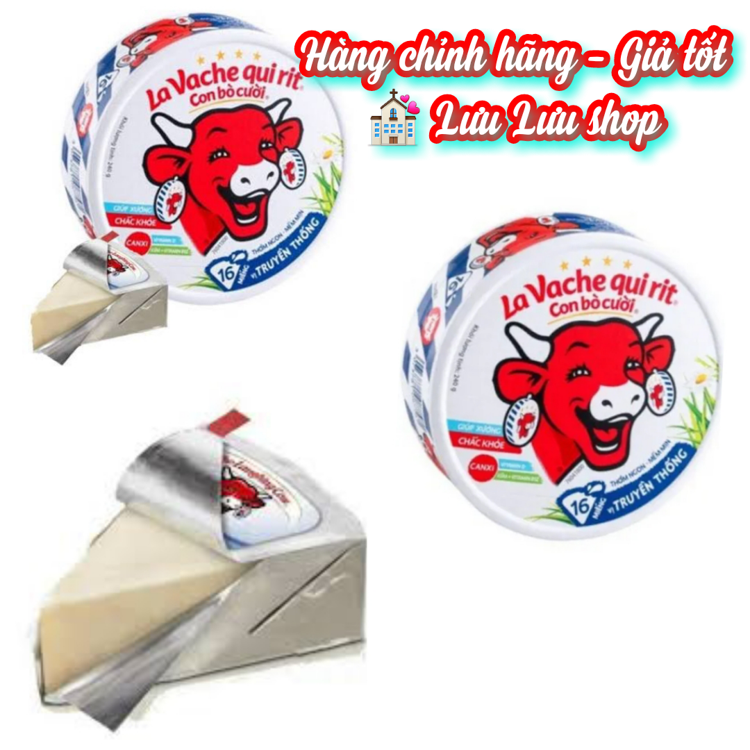 Phomai con bò cười vị truyền thống hộp đôi 16 miếng