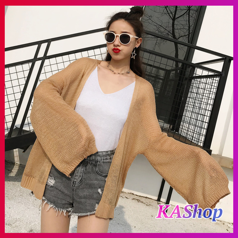 [HCM]Áo khoác Cardigan len mỏng style Hàn SIÊU XINH - Hàng loại 1 - Áo khoác len mỏng - KAShop