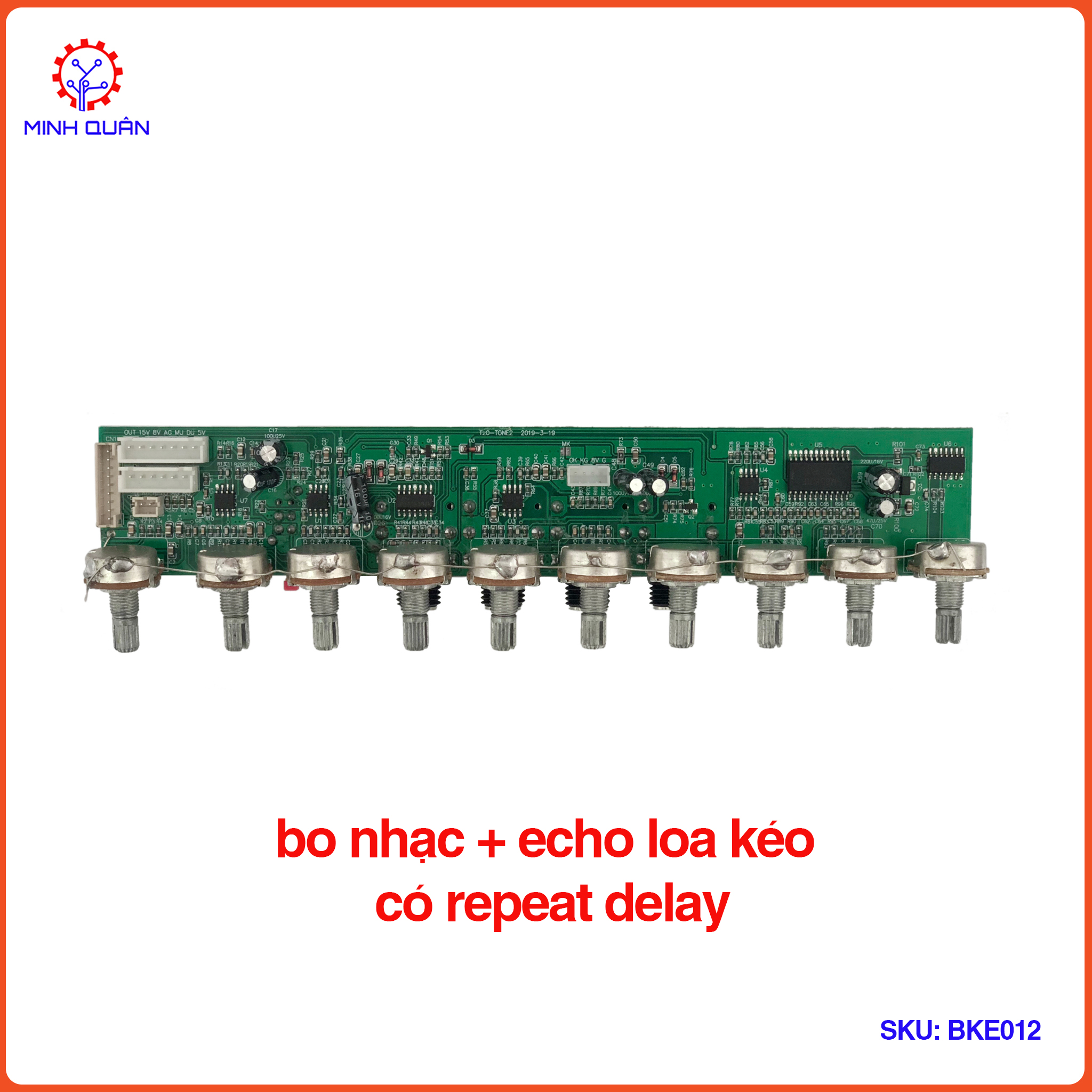 Board nhạc + Echo Loa Kéo Có Repeat Delay