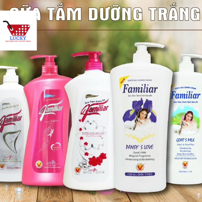 Sữa tắm Familiar 500ml Tinh chất sữa dê cá ngựa