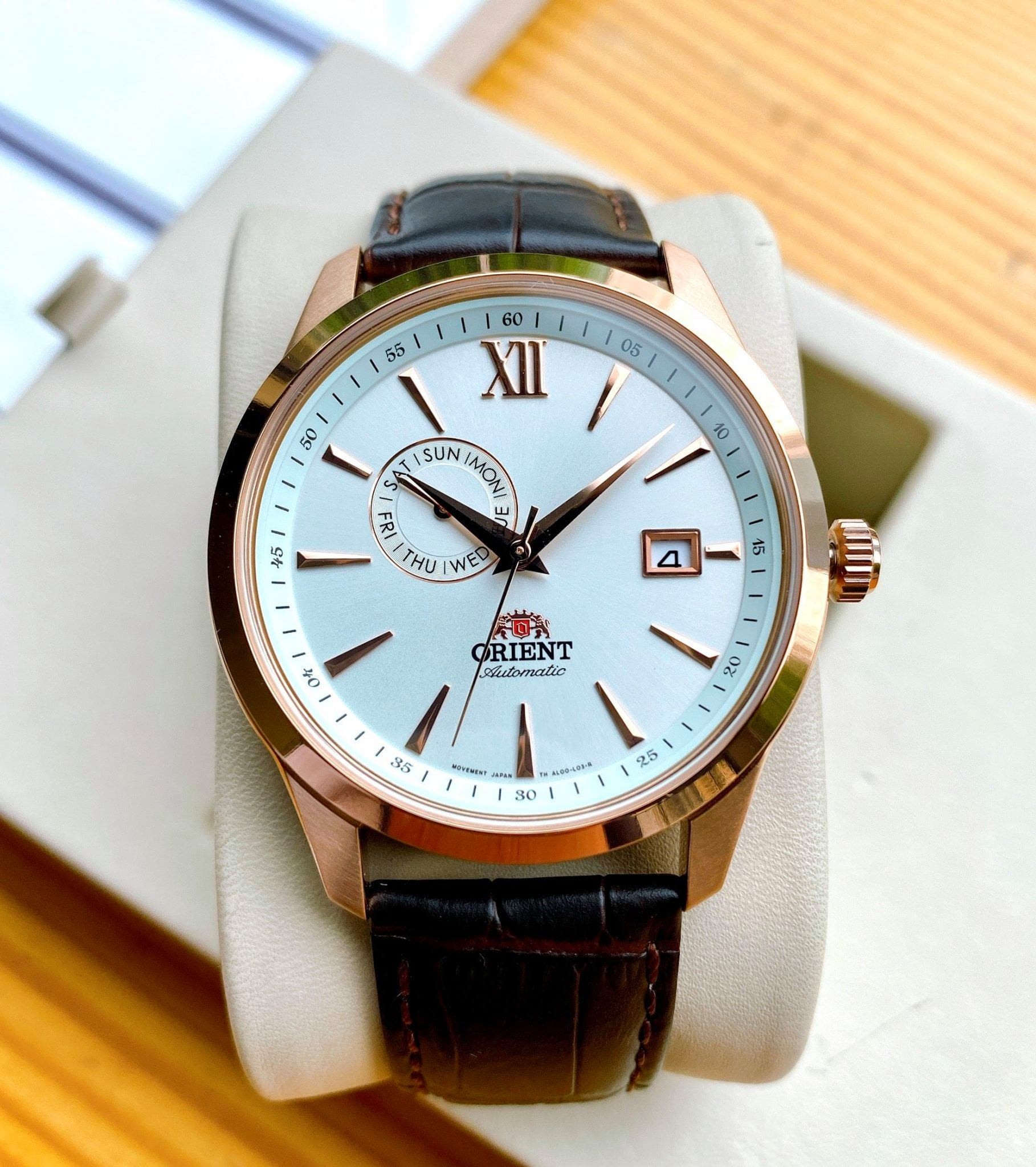 Đồng hồ nam orient fal00004w0, full box, sổ bh 3 năm, chống nước, chống xước