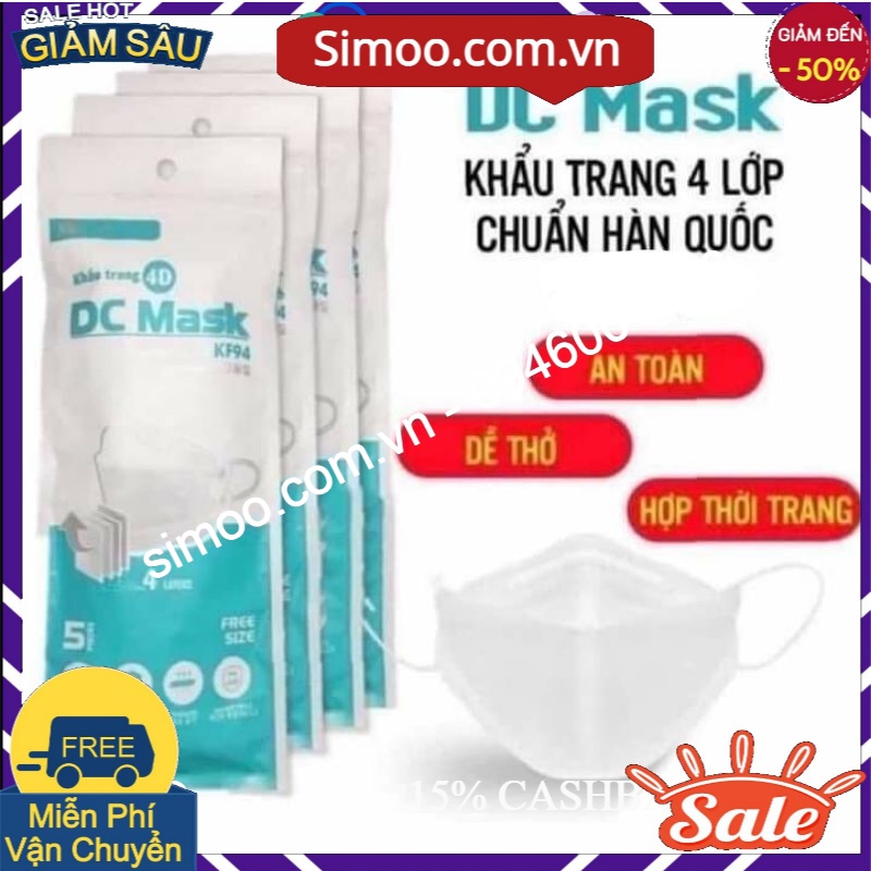Khẩu trang kf94 dc mark