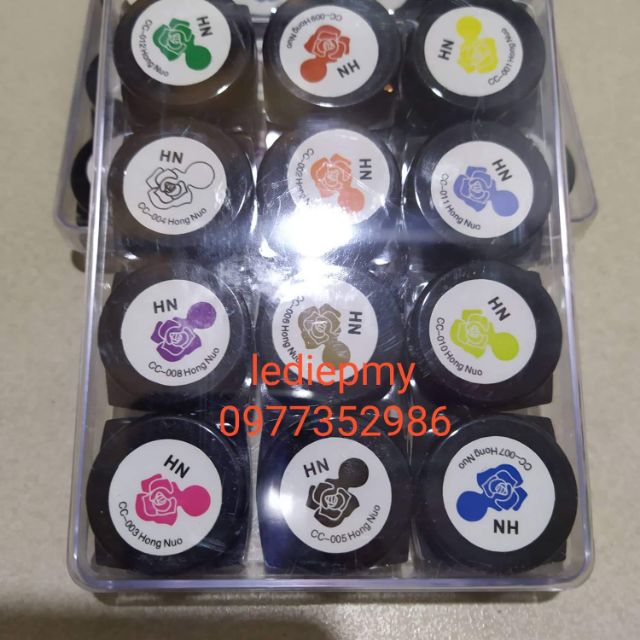 Bột khô chuyên đắp hoa trang trí móng không cần lưu huỳnh chính hiệu Hongnuo