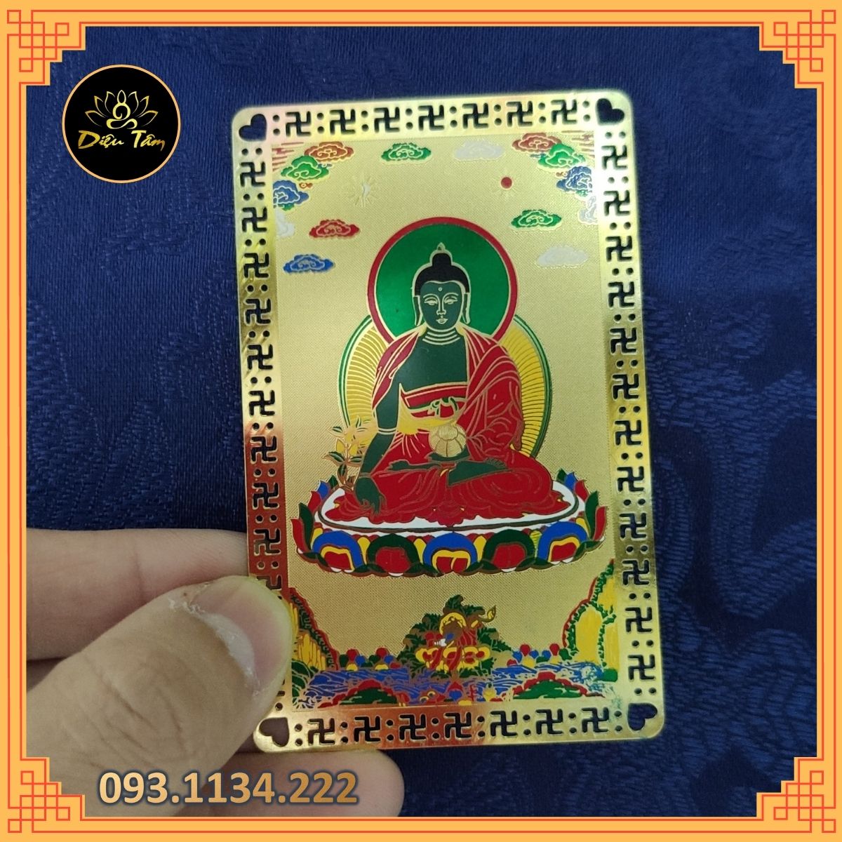 Thẻ kinh tượng phật dược sư cầu an