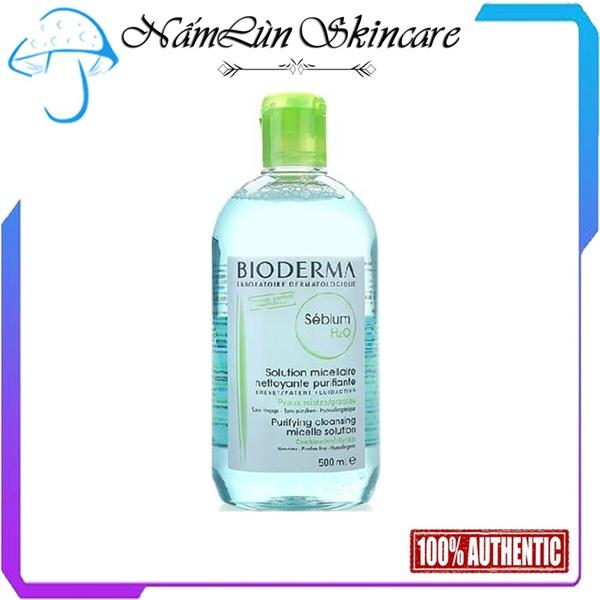 Tẩy trang bioderma xanh lá, hồng bản pháp 500ml