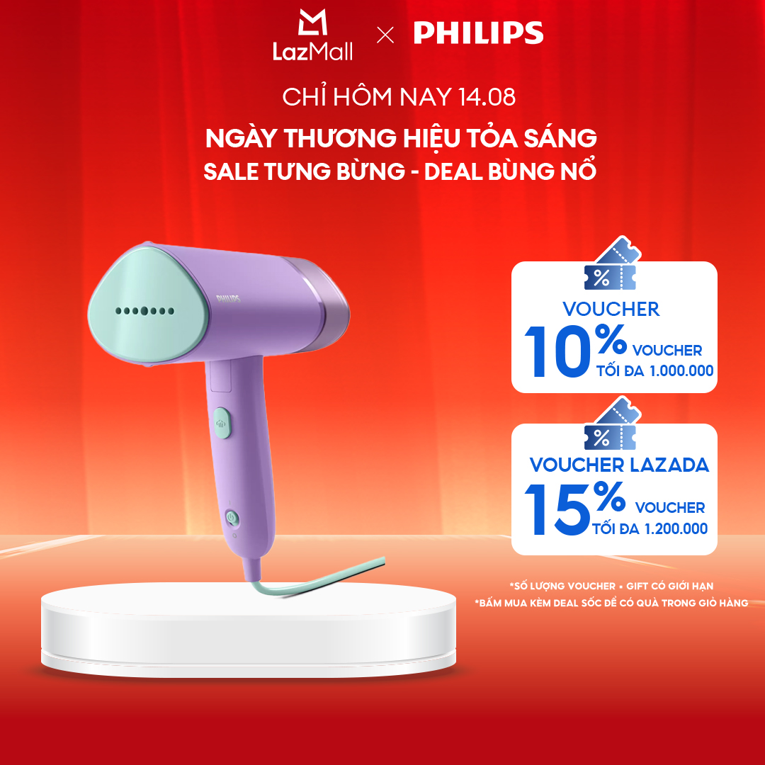 Bàn Ủi Hơi Nước Cầm Tay Philips STH3010/30 - Hàng Phân Phối Chính Hãng