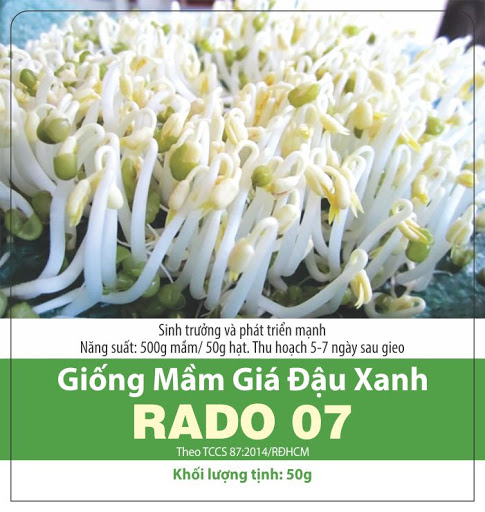 Hạt Giống Mầm Giá Đậu Xanh Dễ Trồng 50gr