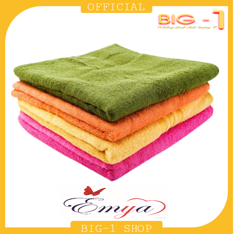 Khăn mặt sợi tre EMYA 28 x 48 bông mềm mịn thấm nước tốt