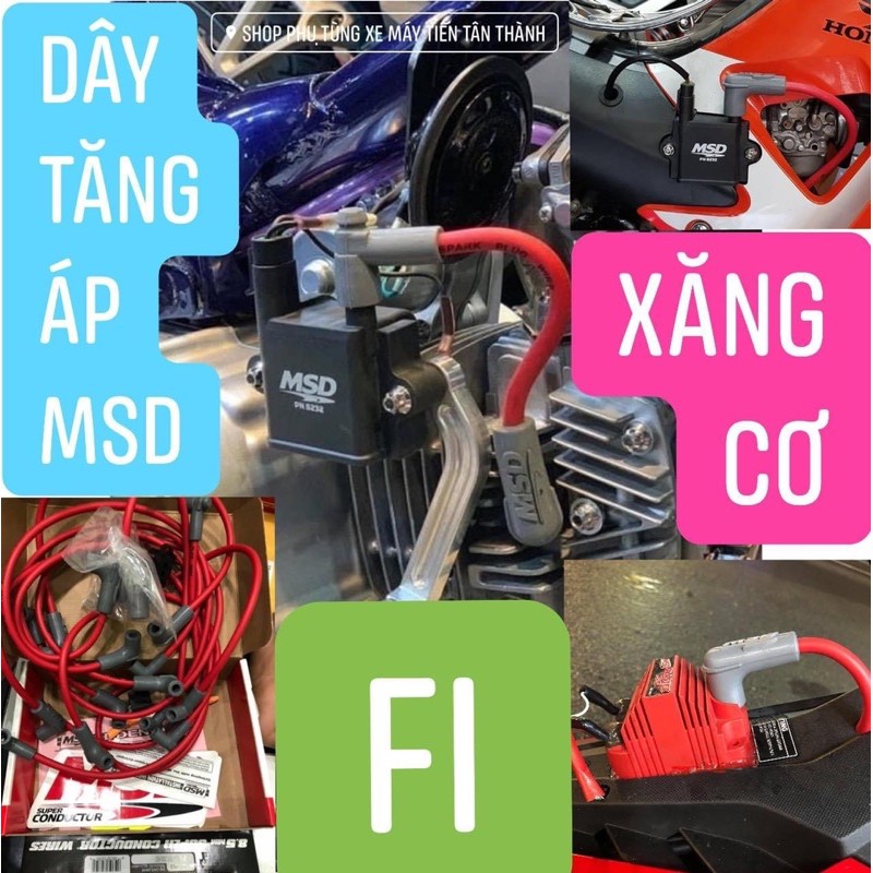 Dây tăng áp mobin msd đánh lửa manh xe máy