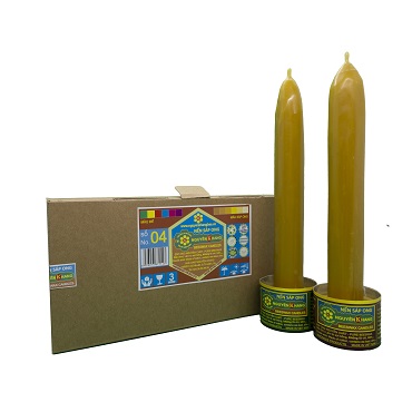 Nến sáp ong Nguyên Khang 100% từ thiên nhiên (số 4)