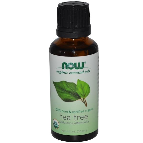 Tinh dầu tràm trà hữu cơ Now Foods Organic Essential Oils Tea Tree 1 fl oz