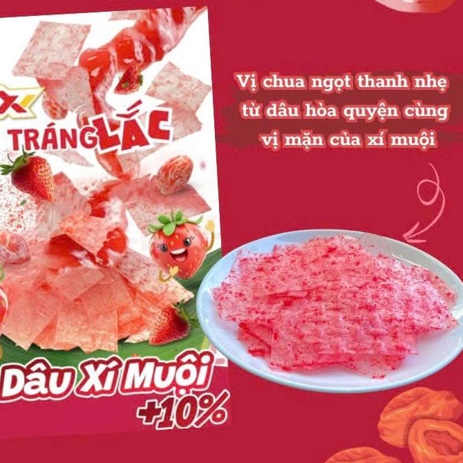  Combo 10 bịch bánh tráng  25g  Vị Sa tế cá Mực Hồng Kông Kim chi Bò BBQ Tomyum Phô mai Tảo biển Trứng muối Dâu xí muội Xoài xanh muối hồng 