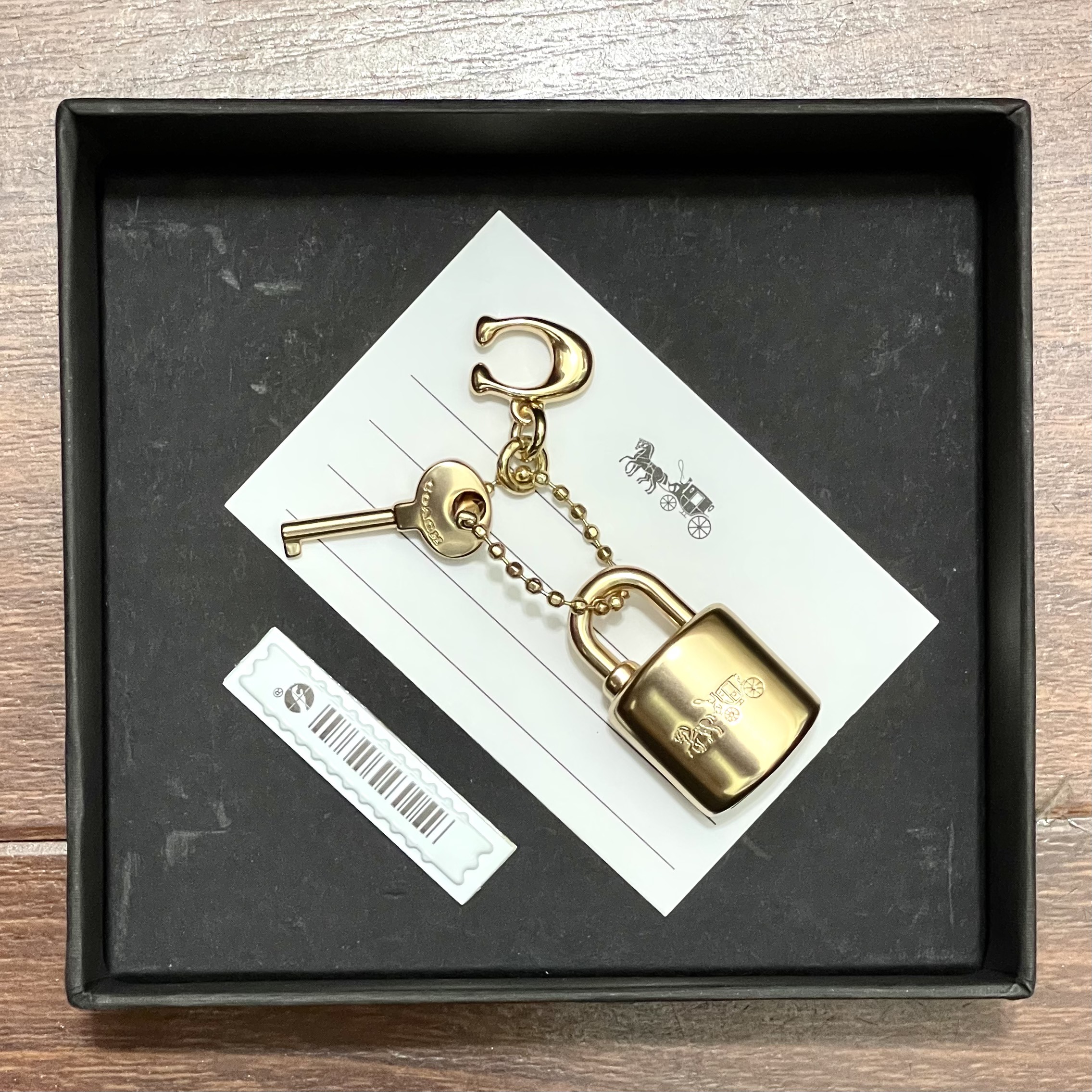 COACH CHARM Ổ KHÓA C CHÍNH HÃNG