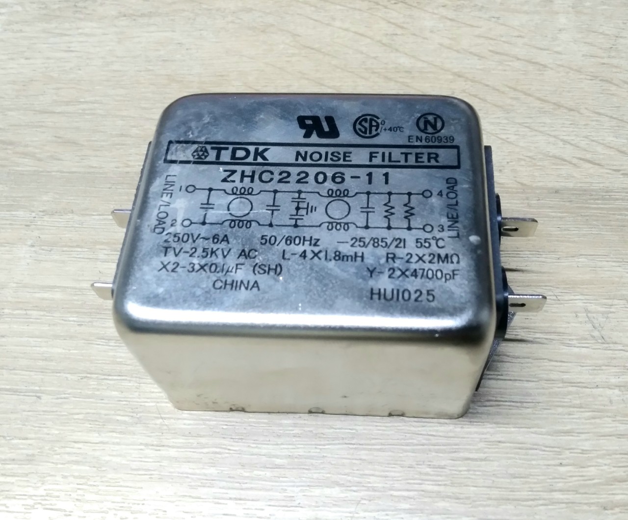 Lọc nguồn tdk noise filter zhc2206-11