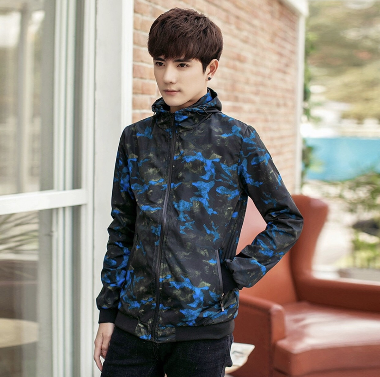 [HCM]Áo khoác dù rằn ri lính phong cách 3d phong cách tuổi ten