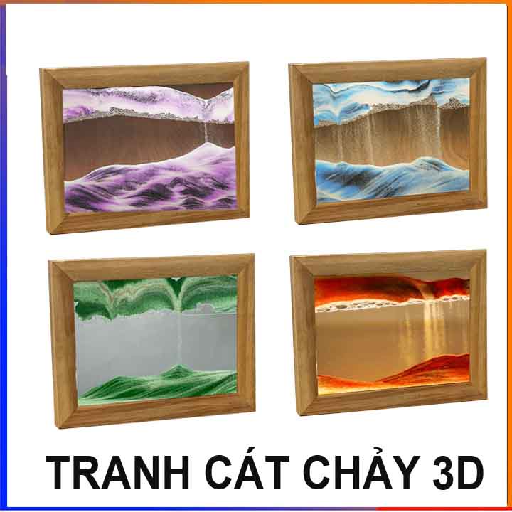 Tranh cát chuyển động 3D nghệ thuật,trang trí phòng khách ,bàn làm việc ,làm quà tặng tranh nghệ thuật