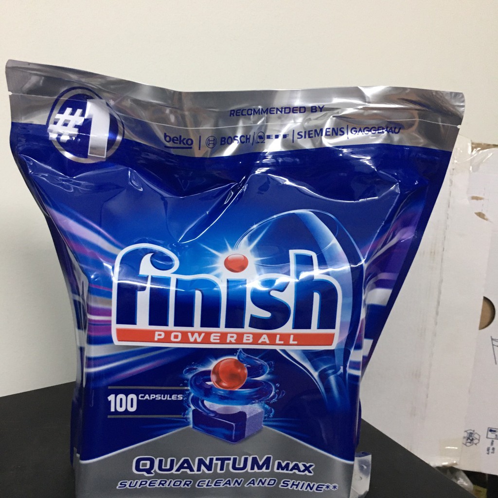 Viên rửa chén bát Finish Quantum 100v