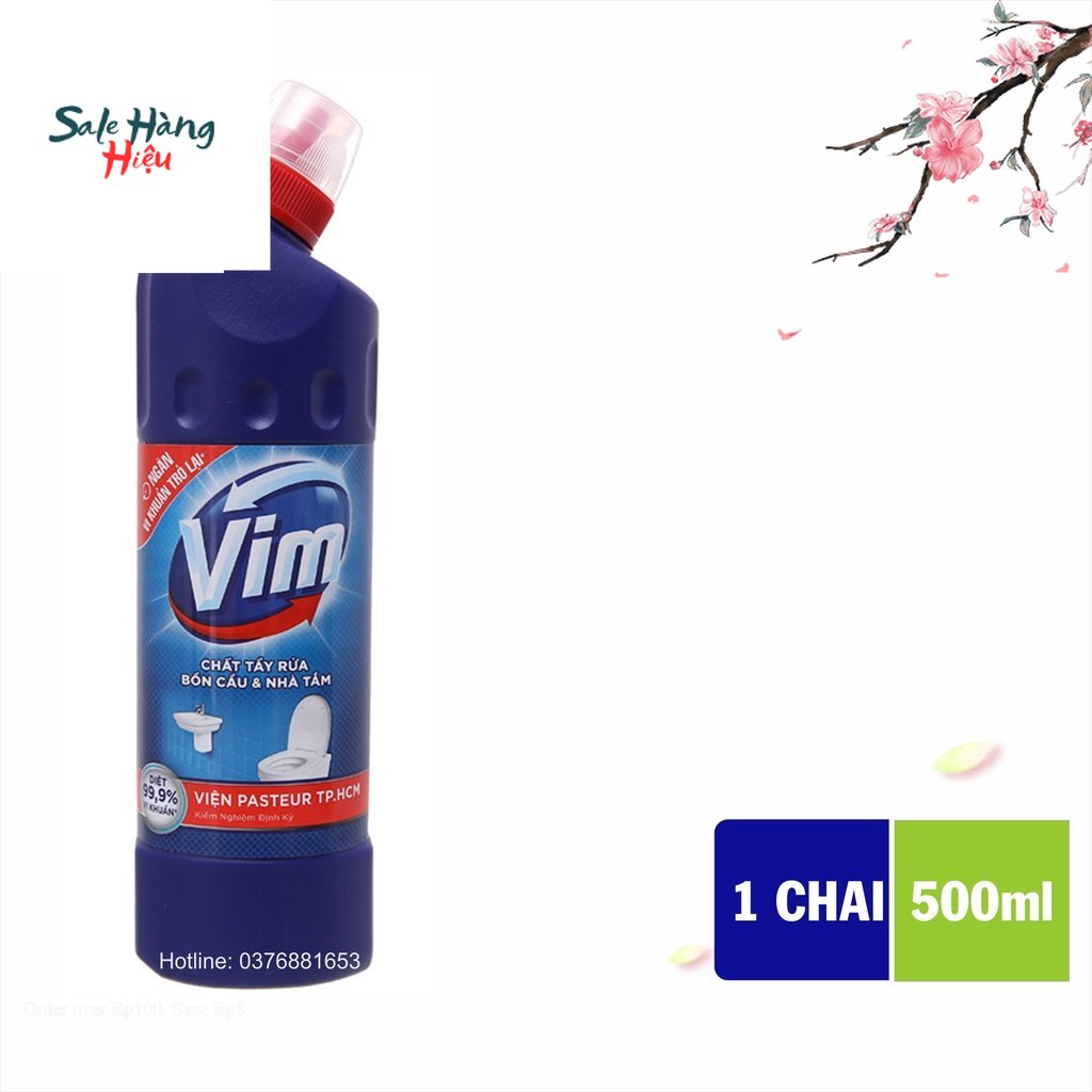 Nước Tẩy Bồn Cầu,Toilet , nhà tắm VIM 500ml Diệt khuẩn đến 99,9%