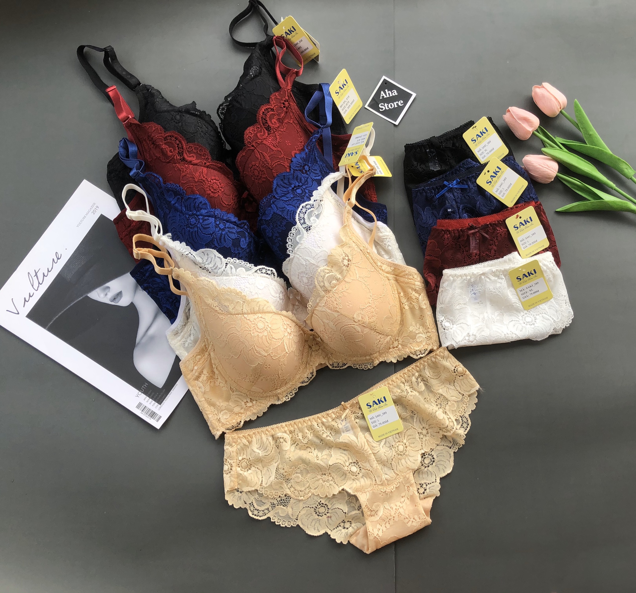 ÁO NGỰC REN SAKI MÚT MỎNG QUẢ LỚN DÀNH CHO CHỊ EM CÓ BẦU NGỰC LỚN