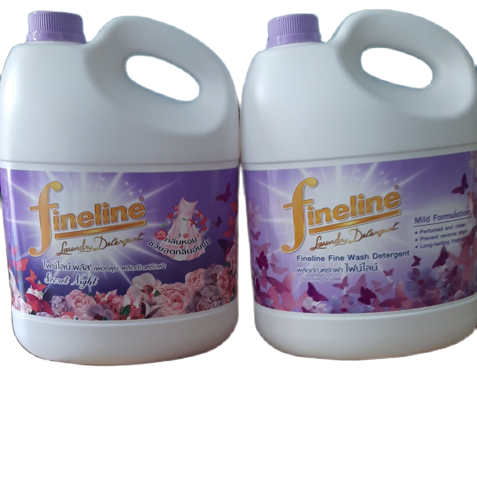 combo 2 can nước giặt fineline thái lan tím nước hoa mới 3l, đậm đặc thơm lâu