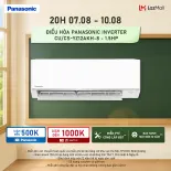 [CHỈ GIAO MIỀN BẮC] [Độc quyền Online] [Chỉ giao miền Bắc] Điều hòa Panasonic Inverter CU/CS-YZ12AKH-8 - 1.5HP - Hai chiều - Eco AI - Lọc không khí bụi mịn tới 99%