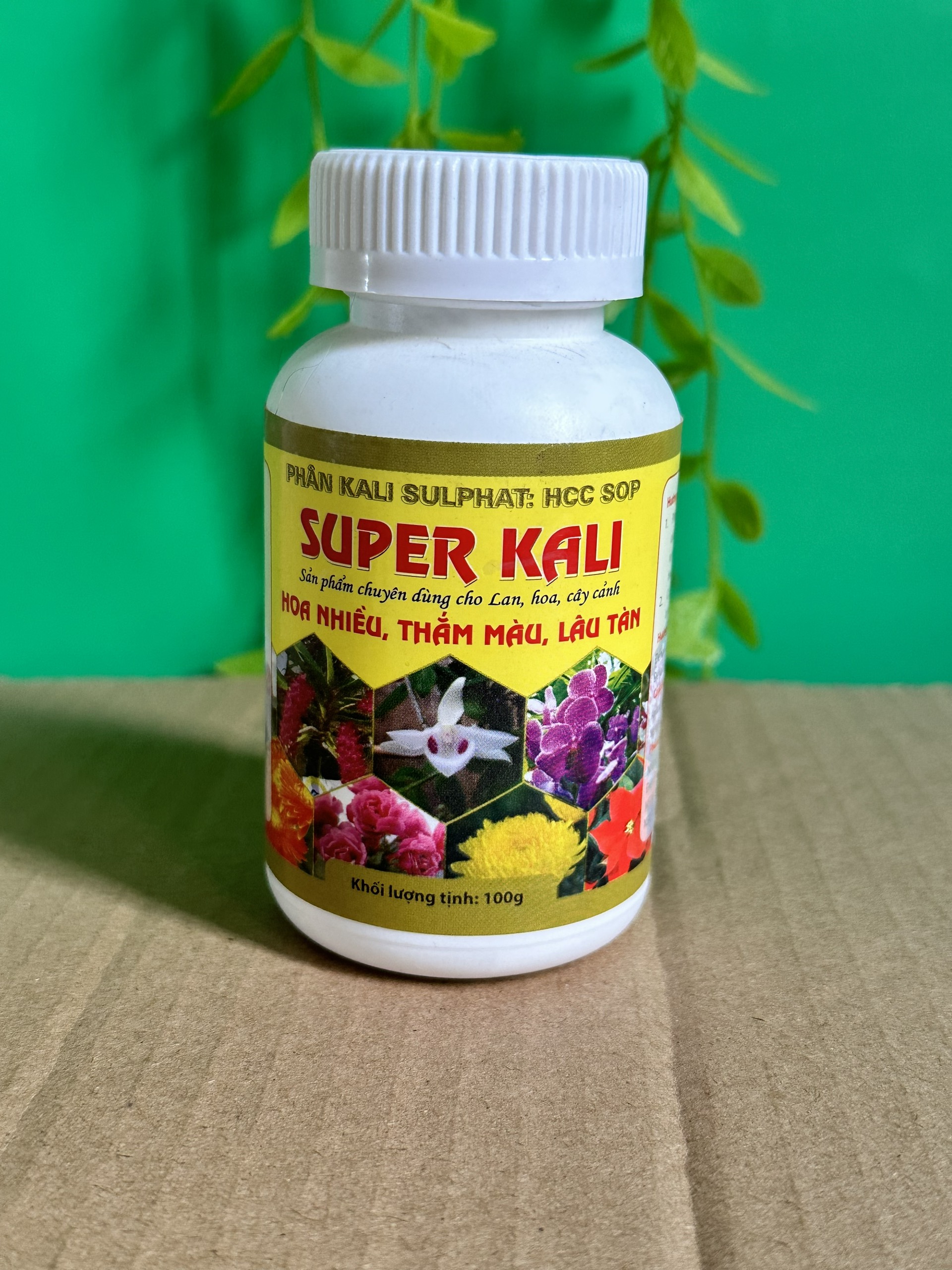 Super Kali thầy Tám Ngọc giúp cây ra hoa đẹp dành cho hoa lan cây cảnh 100g
