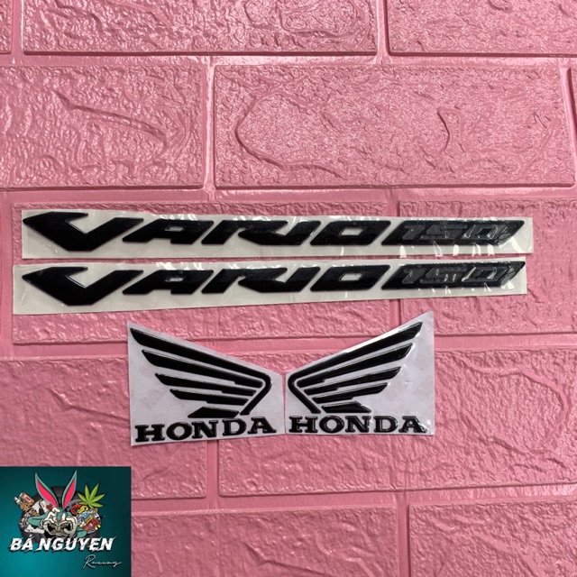 Tem vario chữ nổi và cánh chim honda