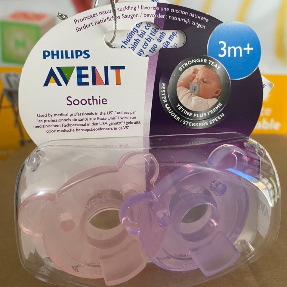 Ty ngậm silicone chuẩn y tế avent cho trẻ 3m+ scf194/03