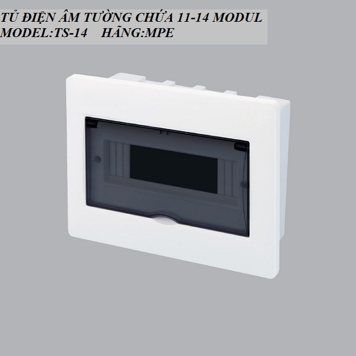 Tủ điện âm tường mpe chứa 14 đường mcb ts-14