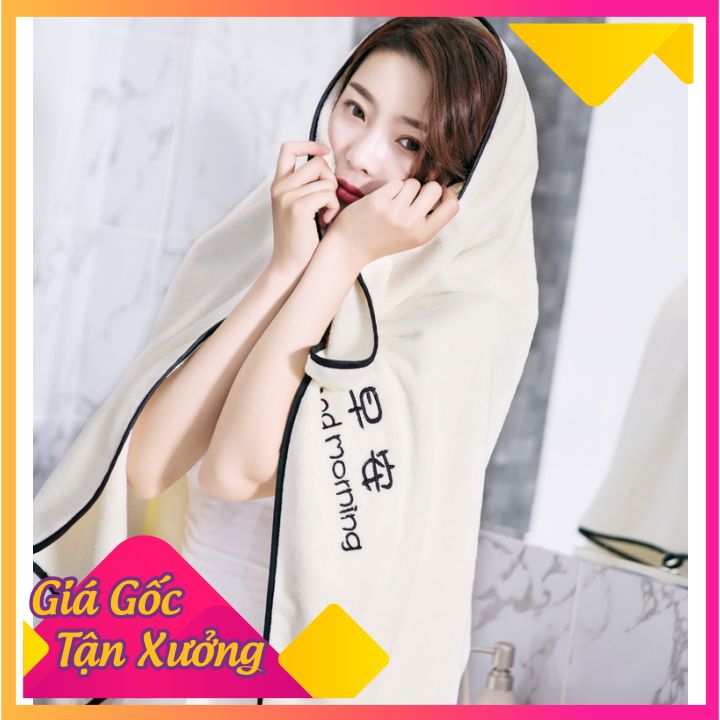 [HCM]Khăn Tắm Khổ Lớn Cao Cấp Siêu Mềm Mịn Êm Ái Hút Thấm Nước Tốt Dày Dặn Kiểu Dáng Màu Sắc Thời Trang Không Phai Màu Giá Cực Rẻ