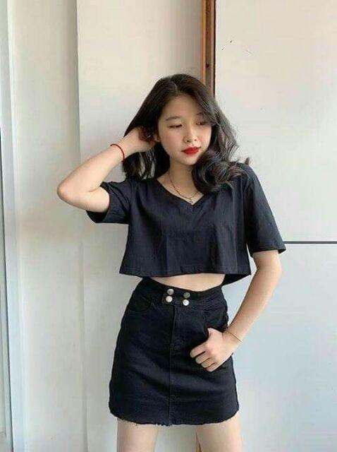 Áo crt fom rộng cổ tim