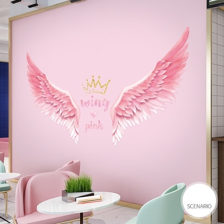 Decal dán tường Đôi cánh thiên thần