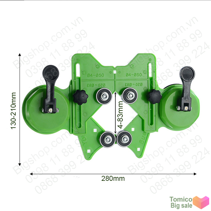 Cữ giữ cố định mũi khoan khoét lỗ gạch men kính D4-83mm