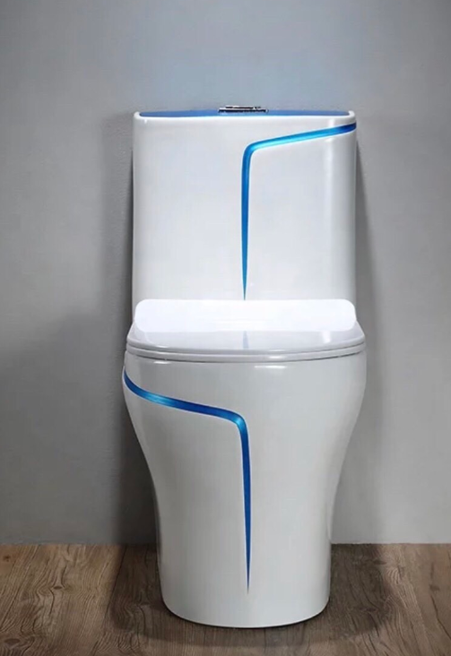 Bồn cầu nguyên khối vuông viền Larto- bồn cầu cao cấp đặc nguyên khối viền sang trọng- bồn cầu cao cấp