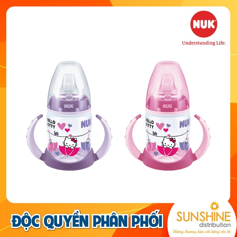 Bình tập uống nuk pp hello kitty 150ml