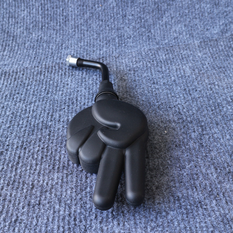 [SAY 222222] KÍNH CHIẾU HẬU - GƯƠNG CHIẾU HẬU XE MÁY KIỂU DÁNG HELLO 2 NGÓN TAY (MÀU ĐEN) CHÂN KÍNH 10 LY SIÊU DỄ THUÓNG