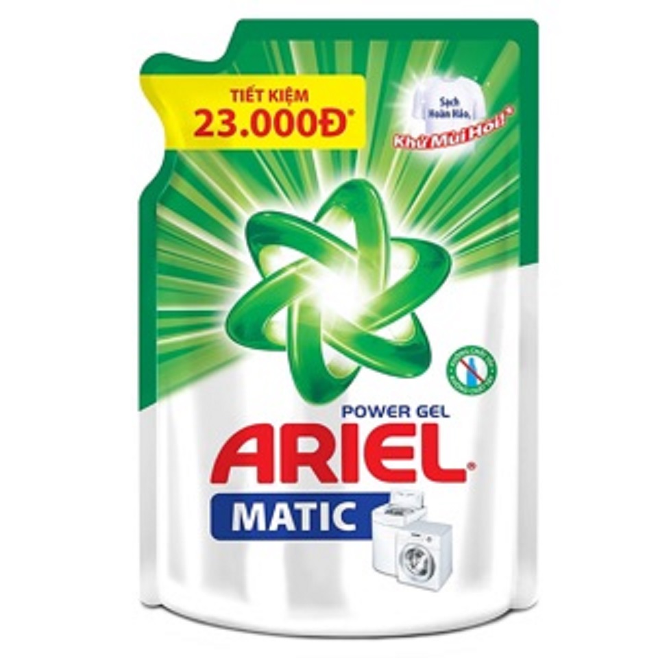 Nước giặt ariel đậm đặc dạng túi 1.4kg