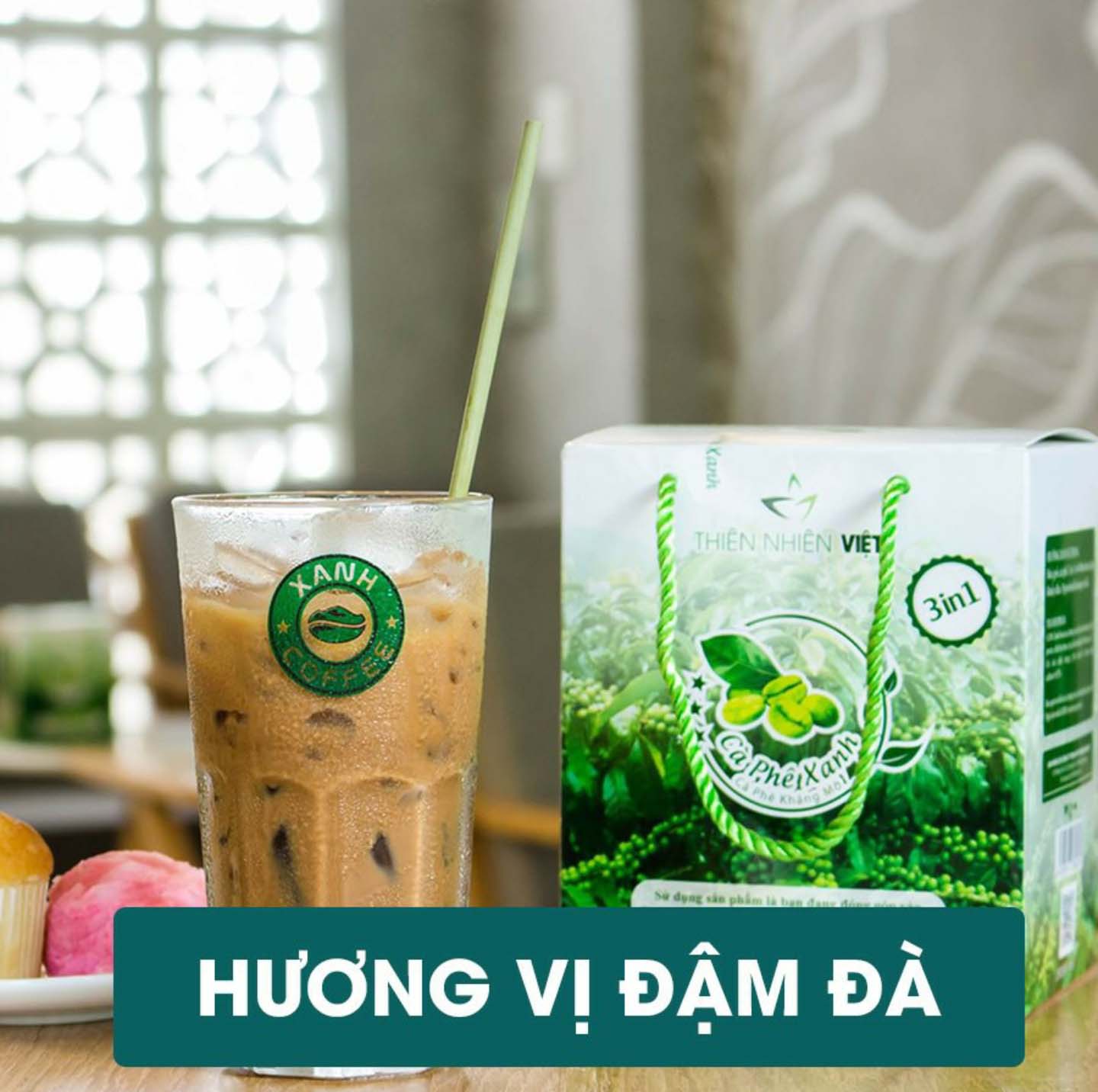[HCM][TEM ĐIỆN TỬ] Hộp Cà Phê Xanh Thiên Nhiên Việt - Vị ngọt nhẹ dễ uống không mất ngủ kháng mỡ - Shop Giá Sỉ