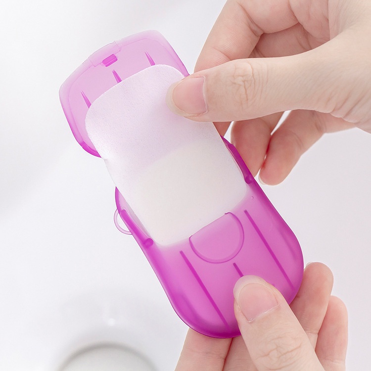 Xà phòng giấy dùng 1 lần,nhỏ gọn, tiện lợi, dễ dàng bỏ túi mang theo