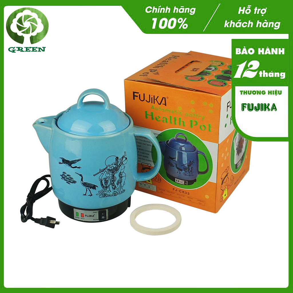 Siêu sắc thuốc tự động fujika fj-k33 k3/k7/k8 dung tích 3l 450w, tự động chuyển sang giữ ấm