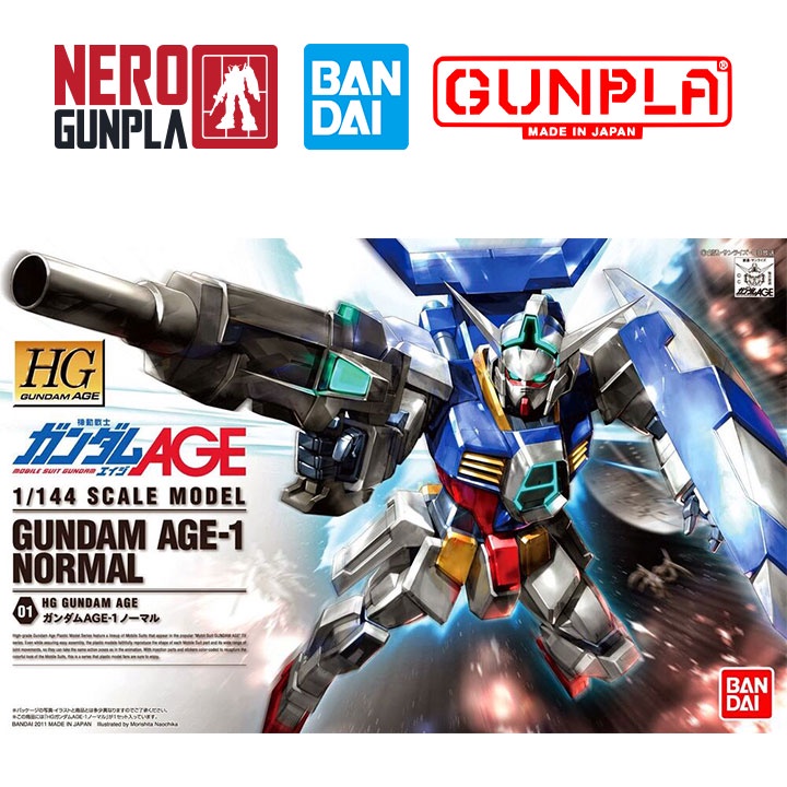 Mô hình lắp ráp bandai gunpla hg age 1/144 gundam age-1 normal