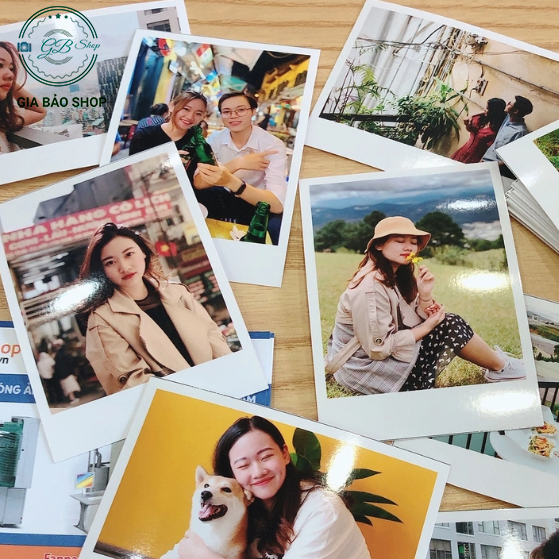 In ảnh theo yêu cầu 1k combo 10 ảnh size 6x9 cm in polariod, in tràn viền ép lụa, ép plastic cứng cáp bao đẹp bao bền