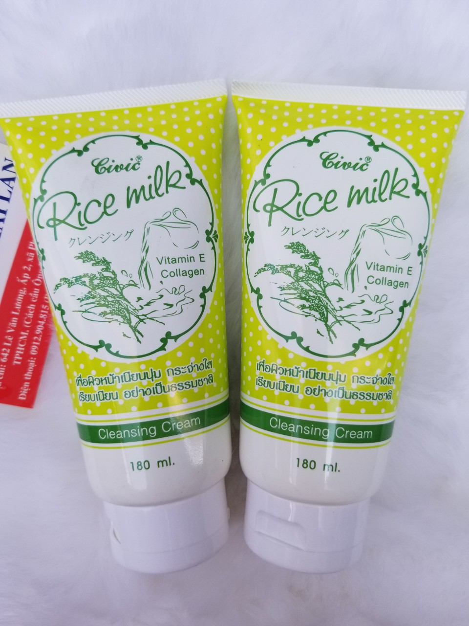 Combo 2 tuýp Sữa rửa mặt gạo Thái lan 180ml- Sữa rửa mặt gạo Thái Lan