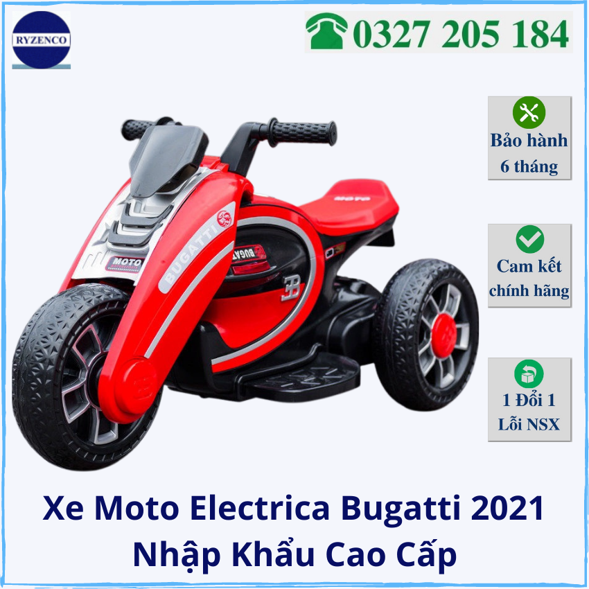 Xe máy điện bugatti trẻ em - mẫu hot nhất 2021- xe nhập khẩu