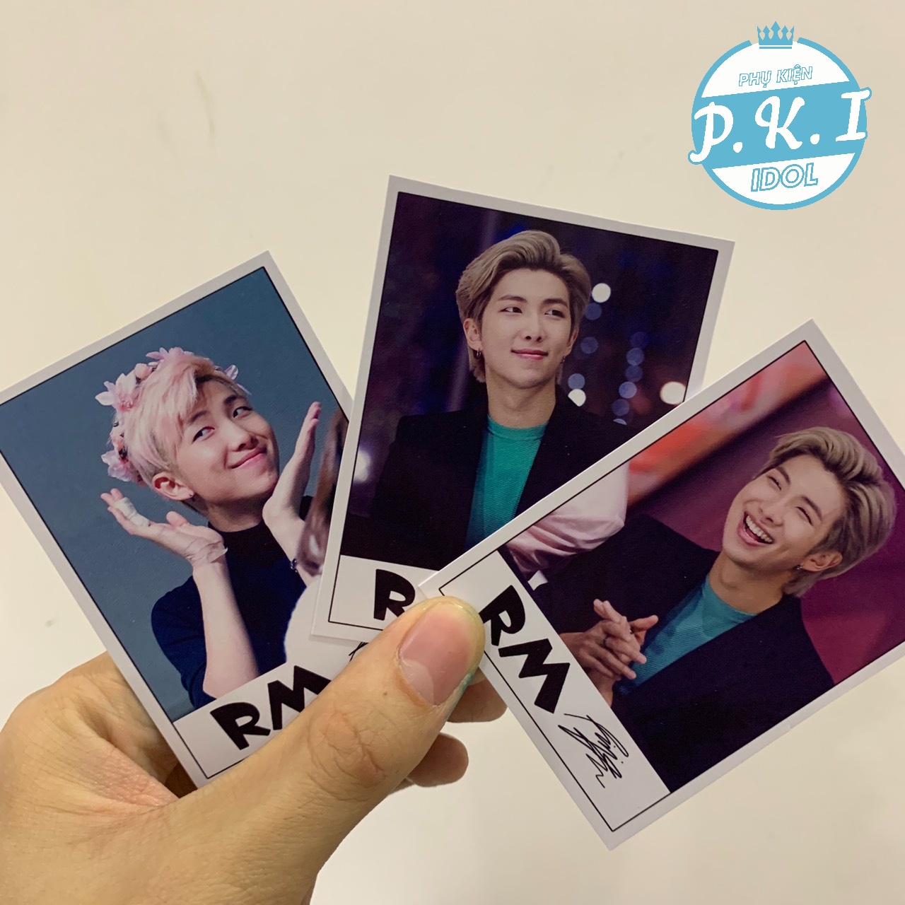 Bộ combo 9 lomo card rm bts tặng kèm sheet bảo vệ cute