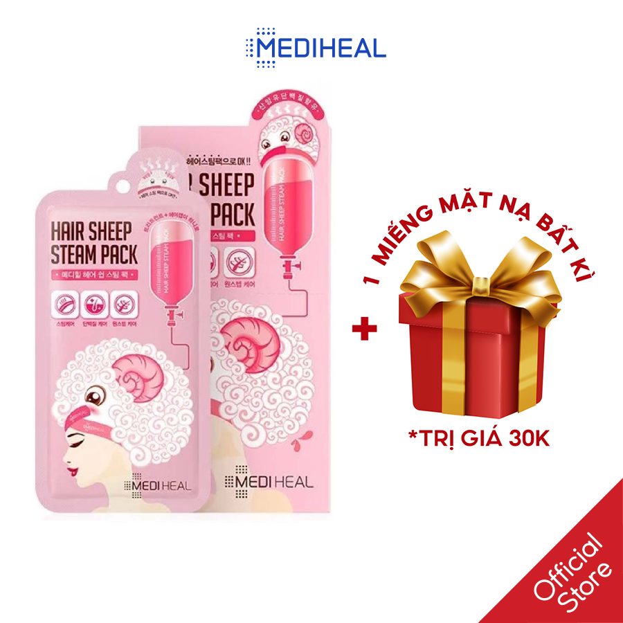 Mặt Nạ Hấp Tóc Phục Hồi, Nuôi Dưỡng Tóc Mediheal Hair Sheep Steam Pack 40g